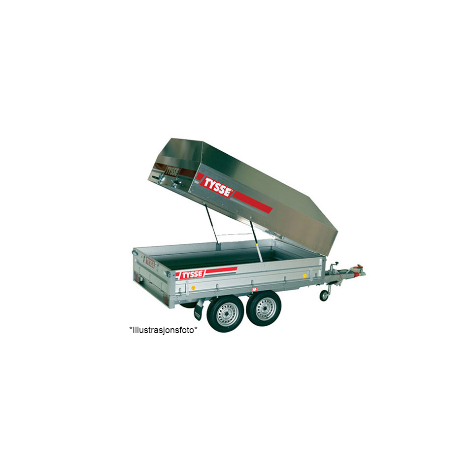 Aluminiums lokk 366x180x115