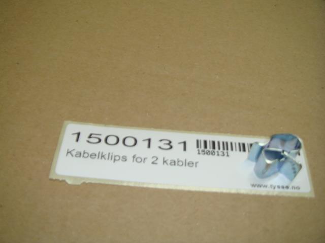 Kabelklips for 2 kabler