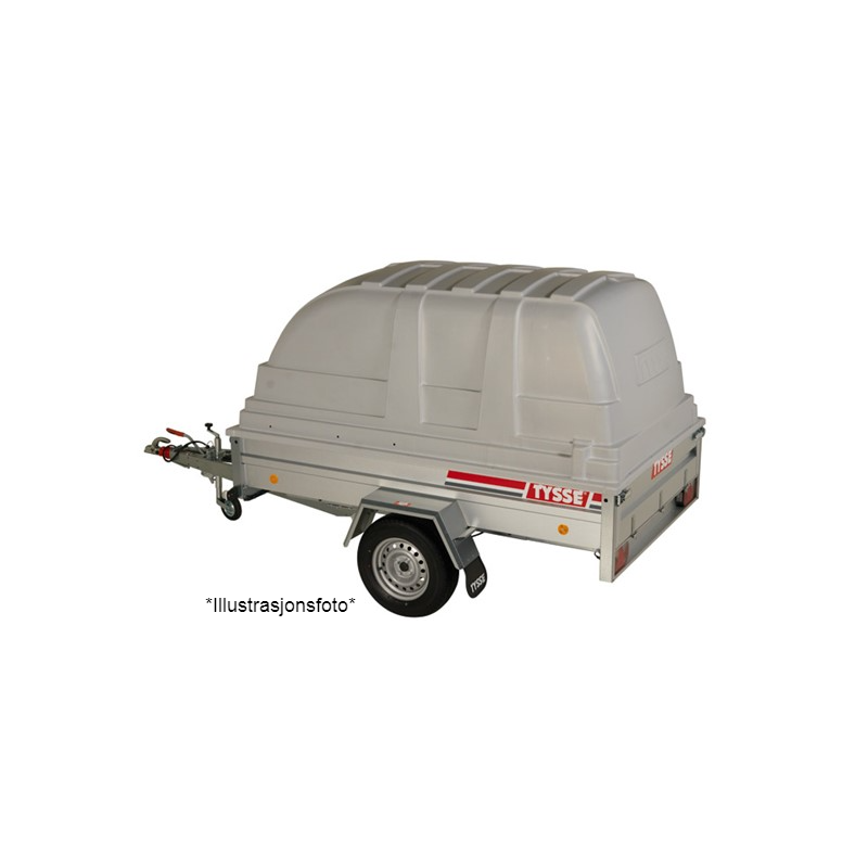 Plastlokk m/monteringsett, 320x150x100