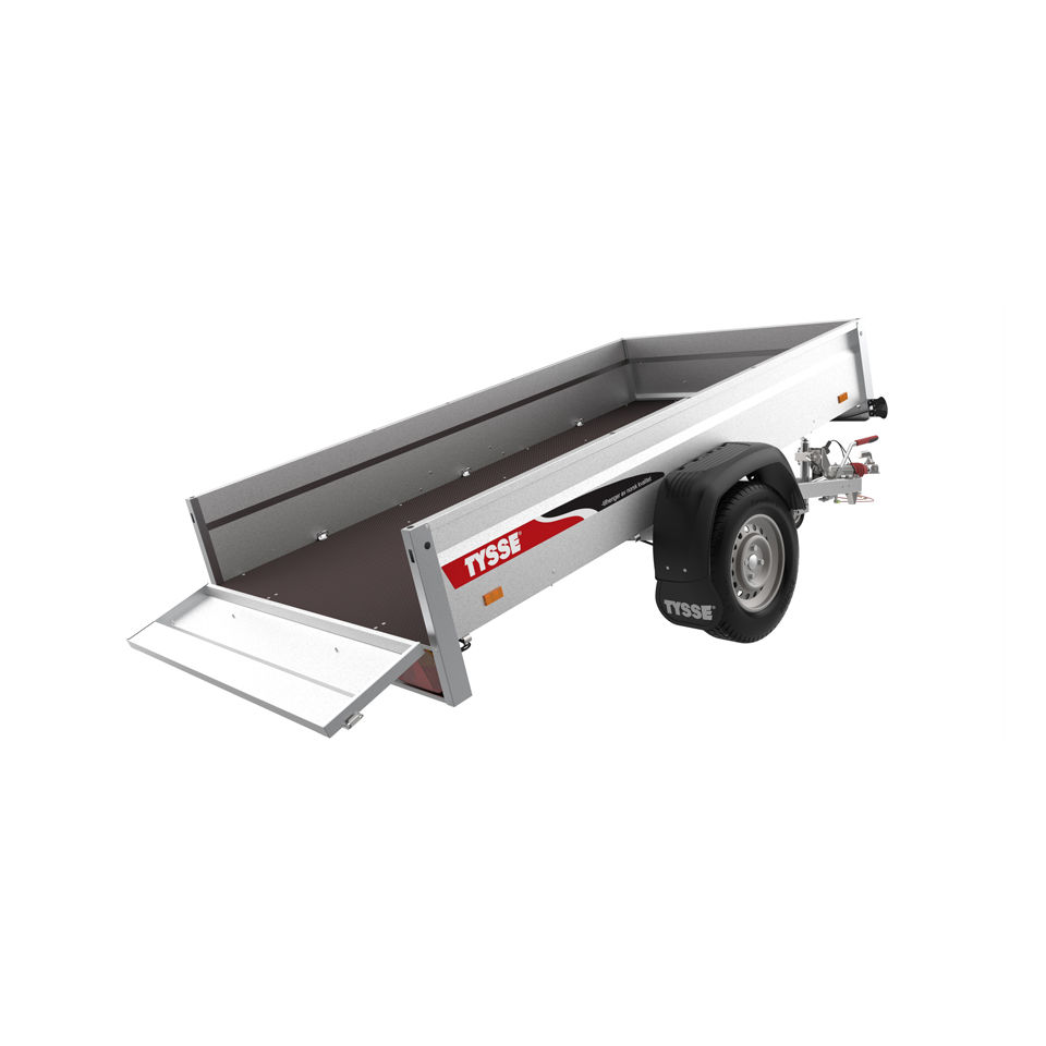 Tilhenger 6277 1300kg m/forsterket bakkarm