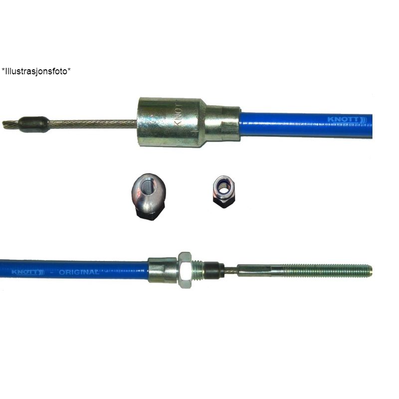 Bremsewire 930/1140mm Knott Blå 18,5mm