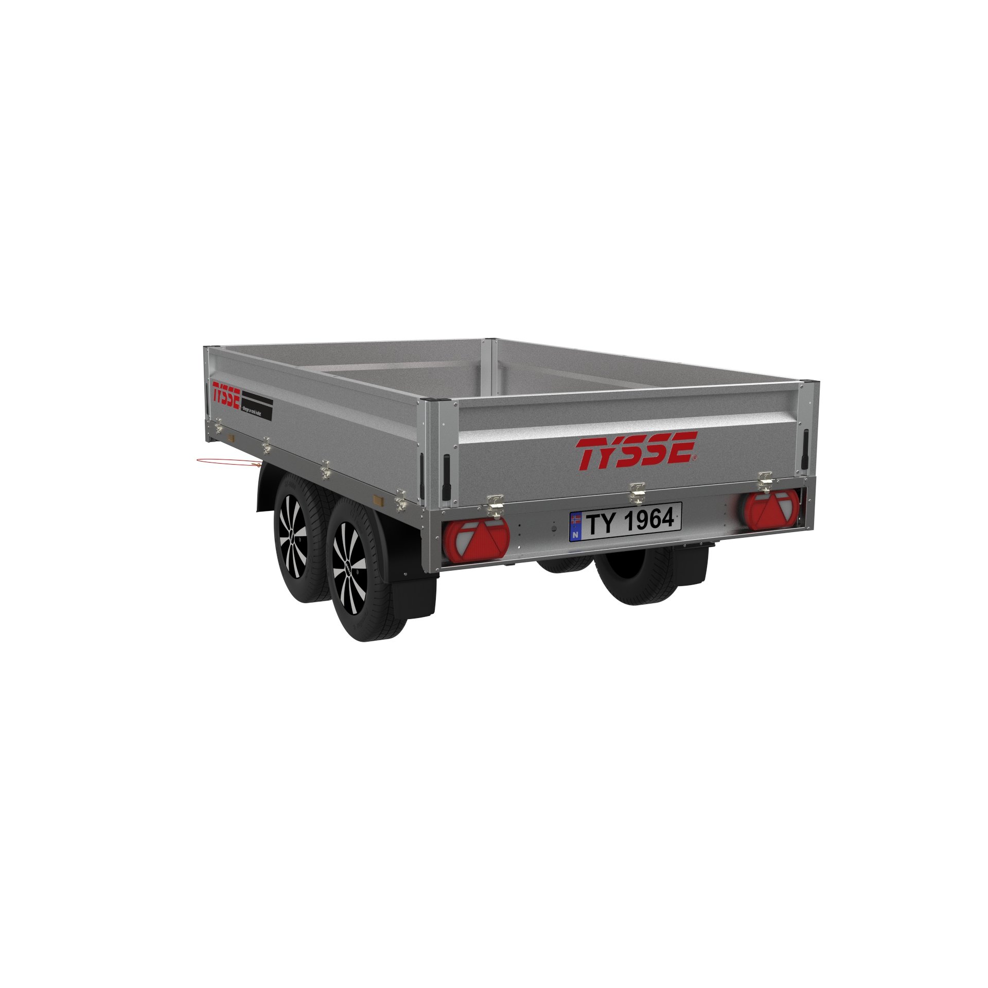 Tilhenger 6301 NFH 2000Kg m/ LED OG ALUFELG