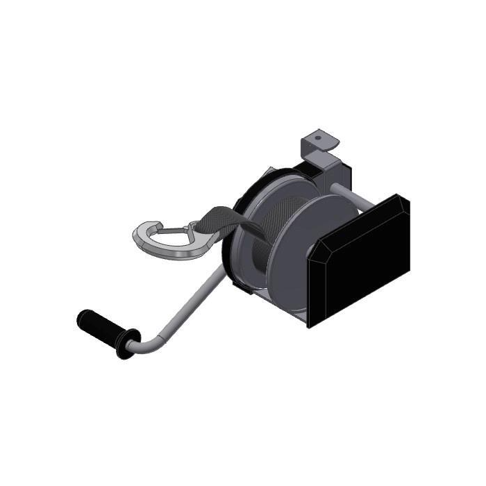 Håndvinsj 900kg, AL-KO 901A m/10m reim - L=900,T=1800