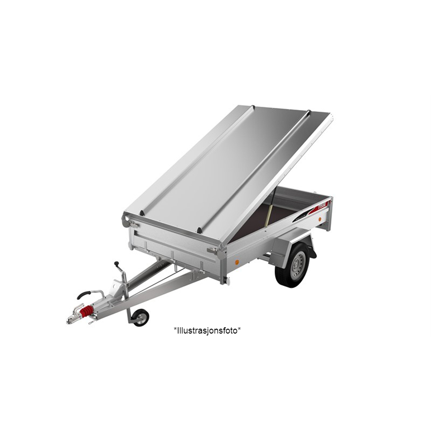 Aluminiums lokk 193x132x10 – Flatt med monteringskit